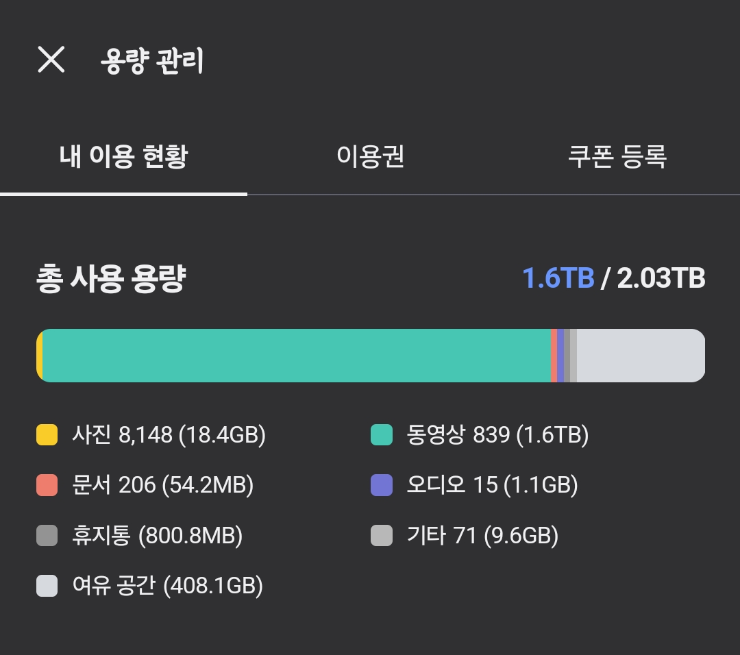 [잡담] 울트라 쓰는 내 엔드라이브 현황 | 인스티즈