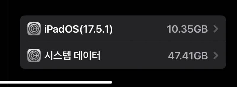 [잡담] 와 아이패드 시스템데이터 47기가임ㅋㅋㅋㅋㅋ | 인스티즈