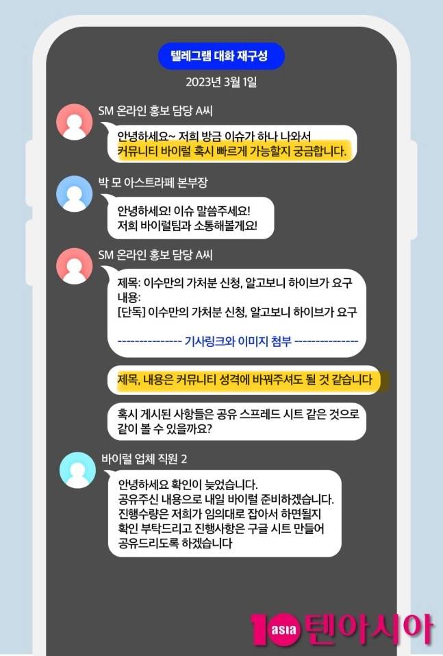 [단독] SM엔터, 비밀리 여론작업팀 운영했다 | 인스티즈