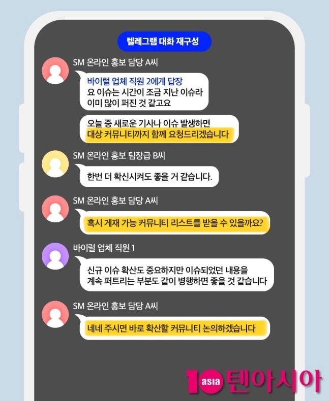 [단독] SM엔터, 비밀리 여론작업팀 운영했다 | 인스티즈