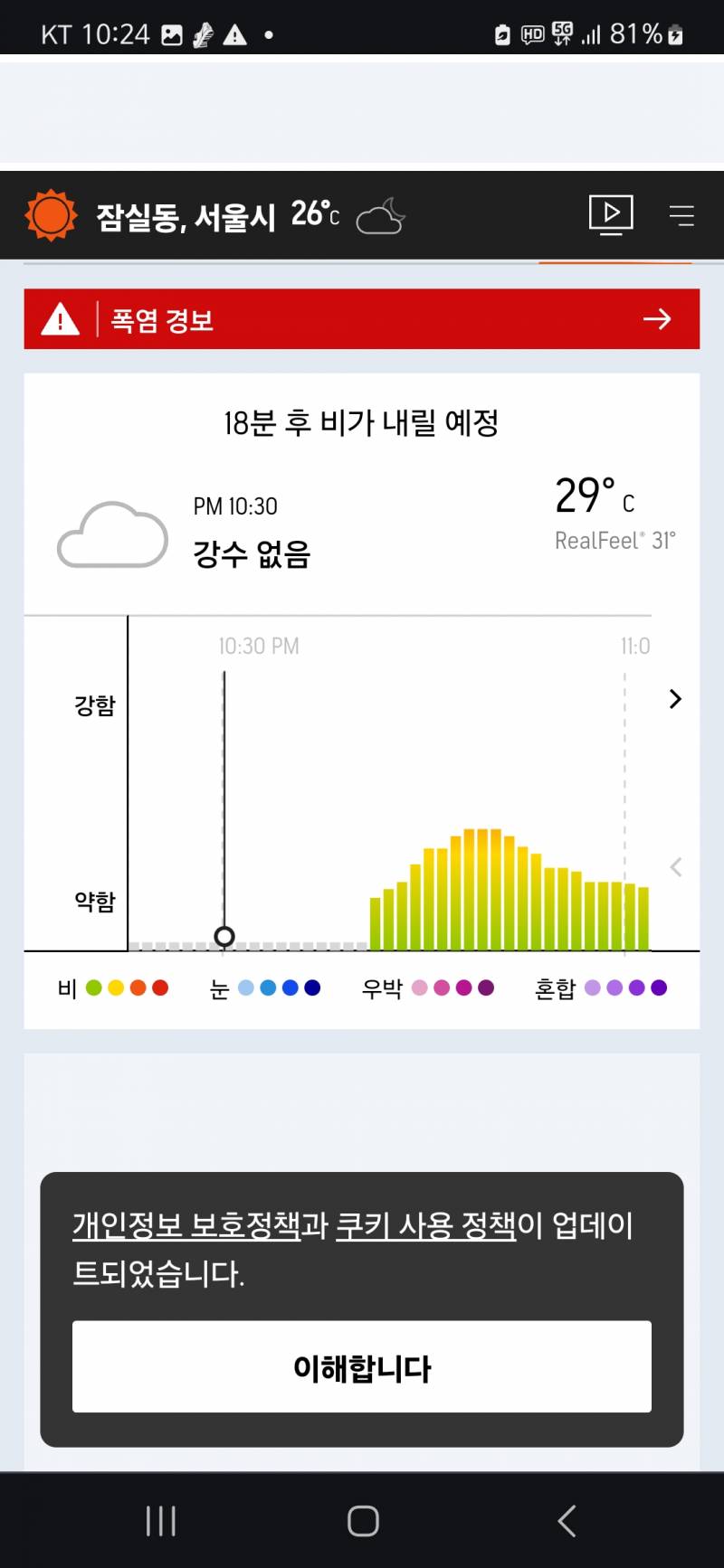 [잡담] 잠실 단기예보 | 인스티즈