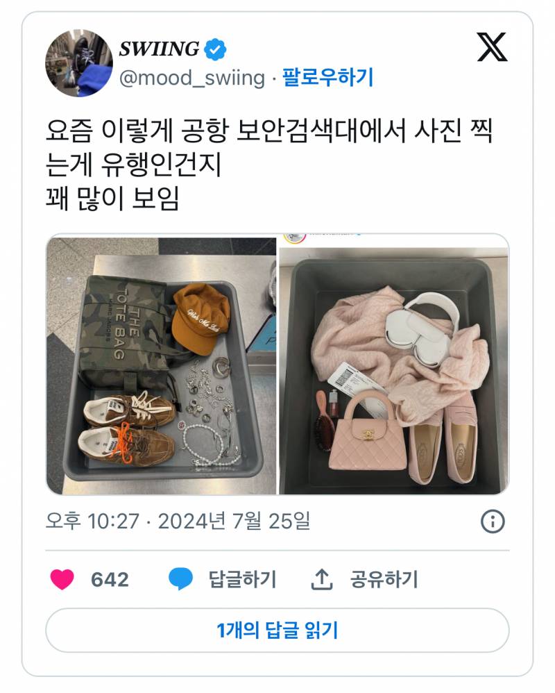 요즘 유행한다는 공항 보안검색대 사진.JPG | 인스티즈