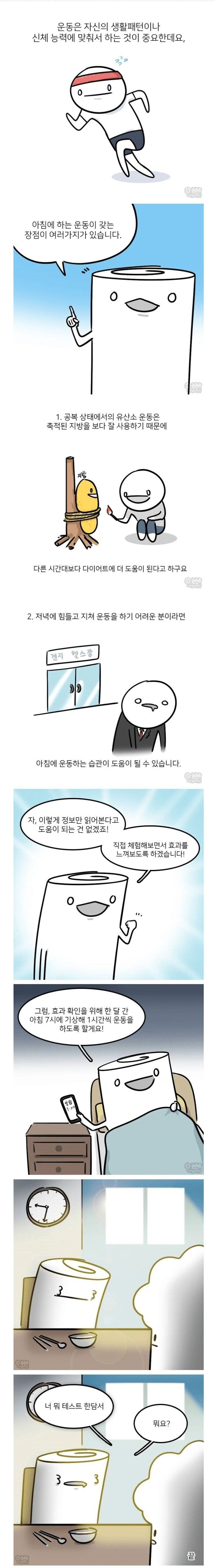 아침에 하는 운동이 좋은 이유.jpg | 인스티즈