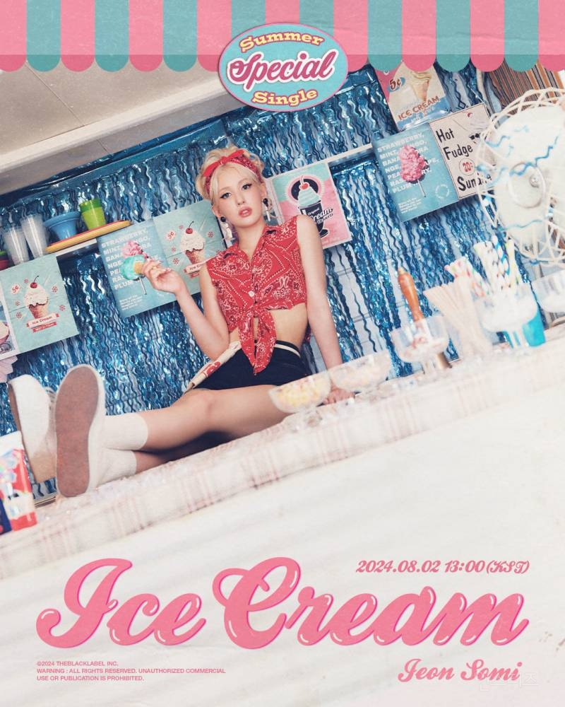 JEON SOMI 전소미 Summer Special Single 'Ice Cream' 2024.08.02 1PM (KST) | 인스티즈