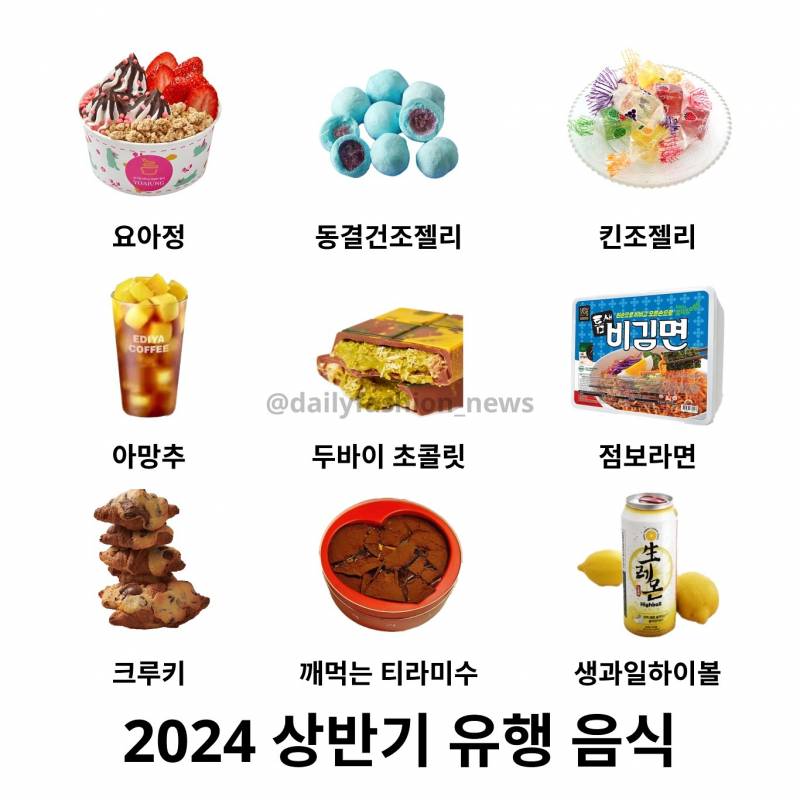 2024년도 상반기 유행 음식 모음 +) 파는곳 공유 | 인스티즈