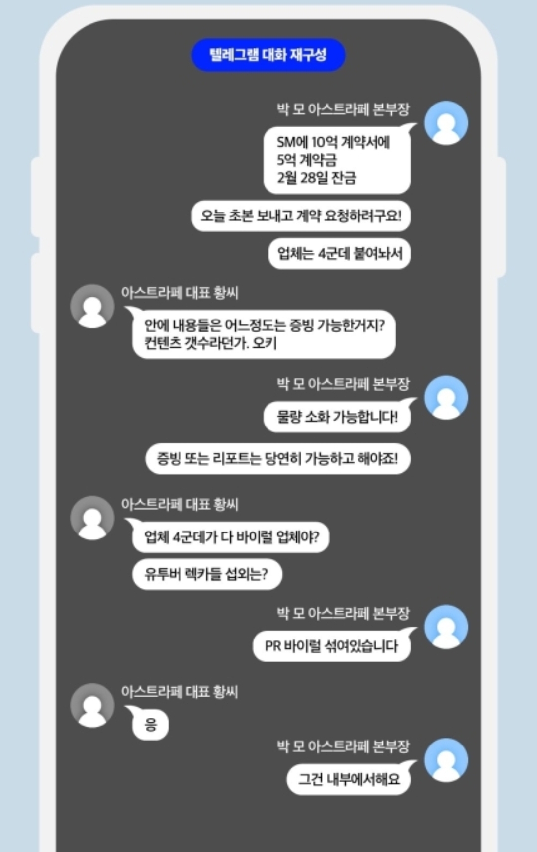 [정보/소식] SM엔터 '여론 조작', 유튜버 렉카 섭외까지 검토…이성수 대표도 개입 드러나 | 인스티즈