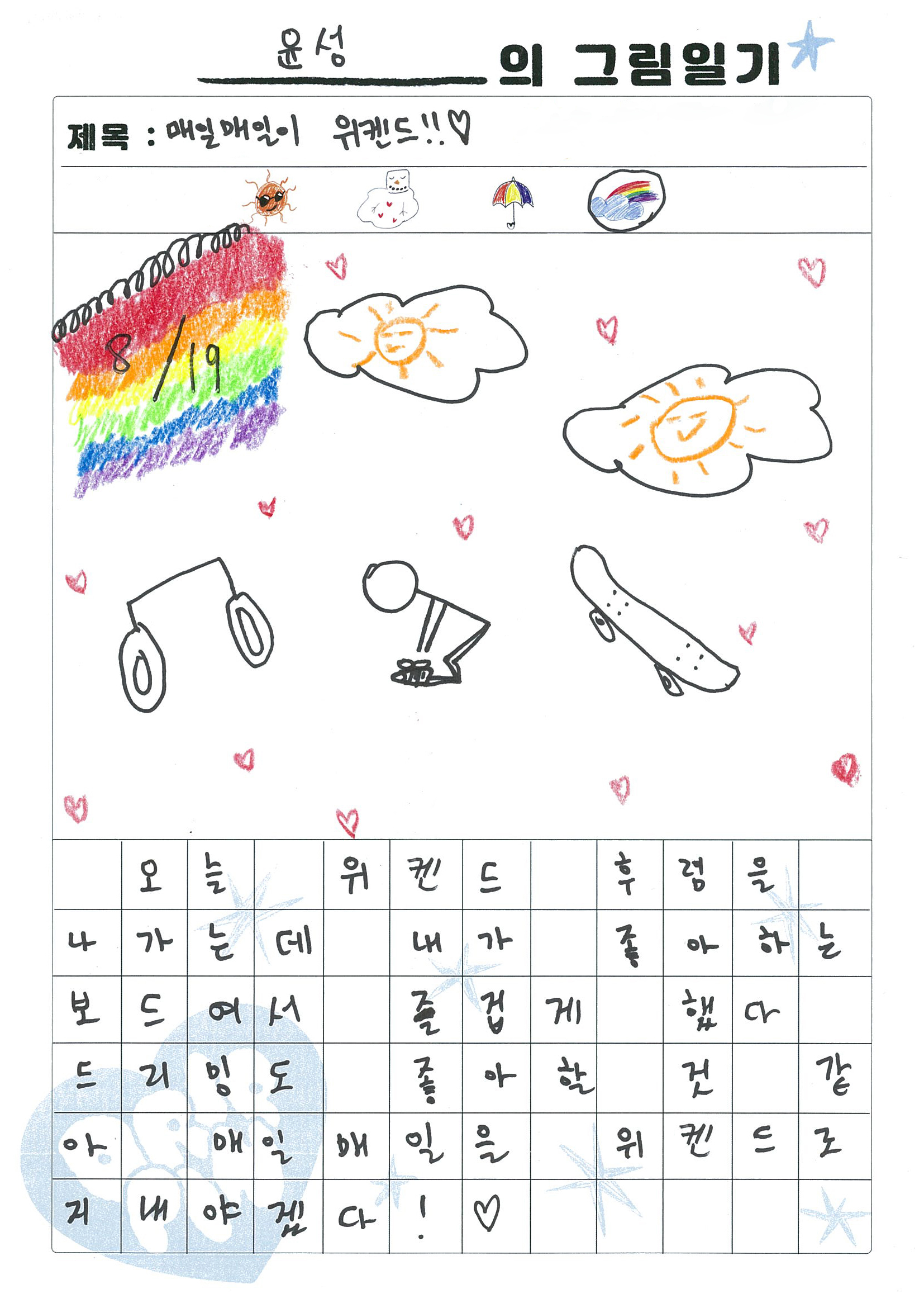 [잡담] 그림일기 위에 저거도 멤버들이 그린건가? ㅋㄱㅋ | 인스티즈