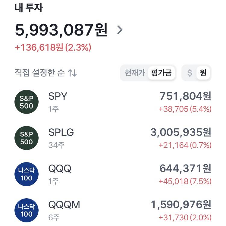 [잡담] 미국 지수추종 etf 적립식 투자 2개월차 | 인스티즈