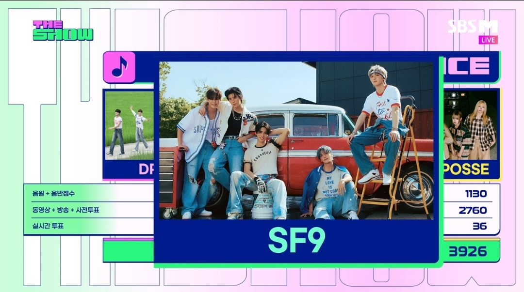 [정보/소식] 더쇼 1위 SF9 | 인스티즈