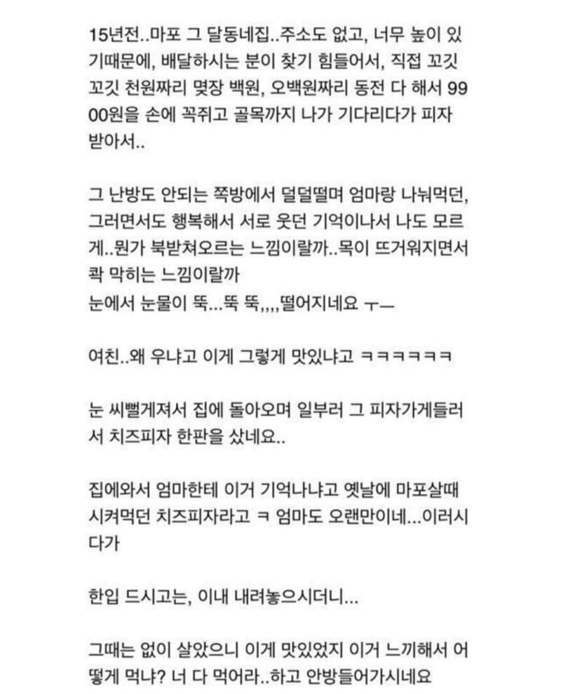 가난했던 시절 먹은 치즈피자를 최근에 다시 먹은 썰.txt | 인스티즈