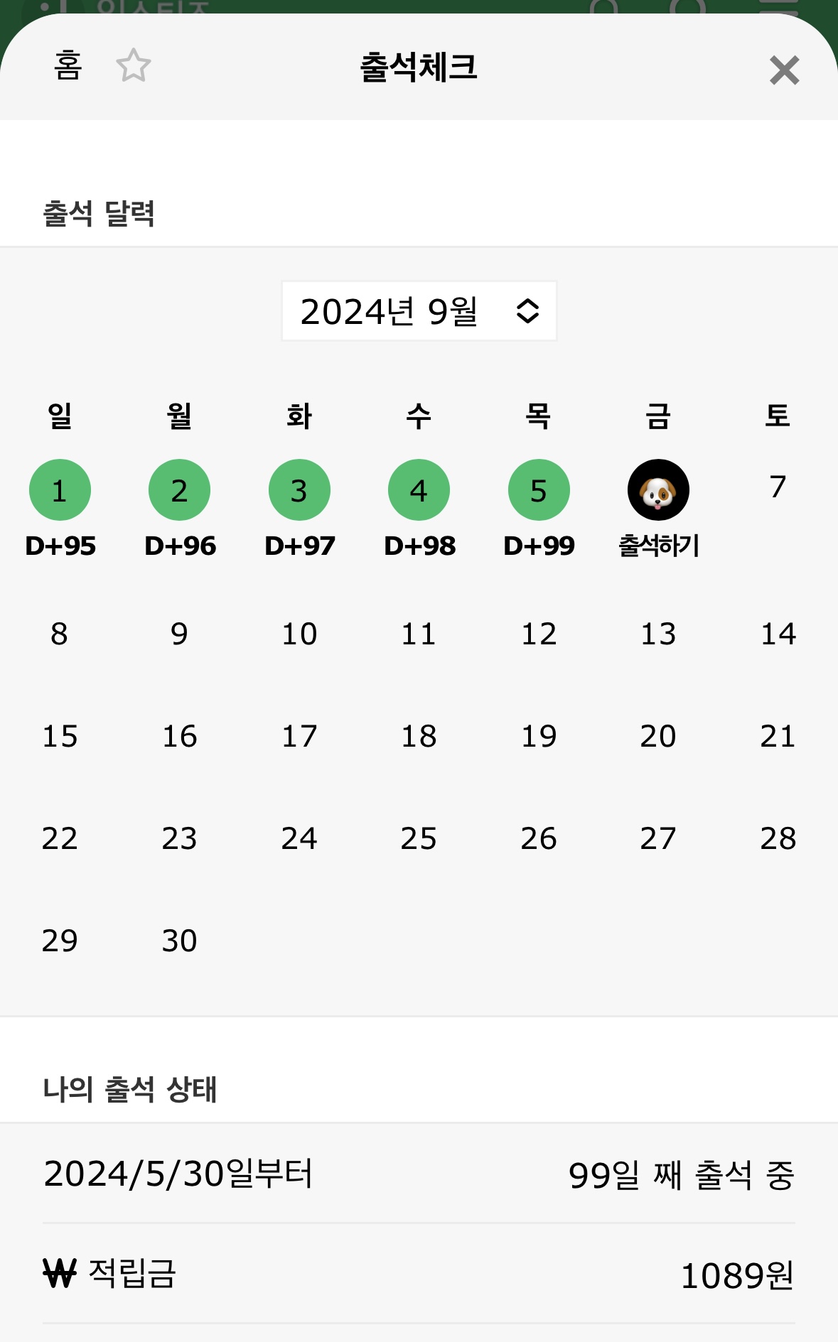 [잡담] 와 나 출석 100일 연속 놓침 | 인스티즈