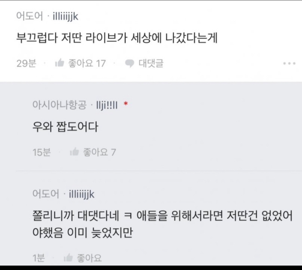 [마플] 아시아나는 짭도어라고 부른거 뿐인데 댓글 두줄 뽑아냄 | 인스티즈