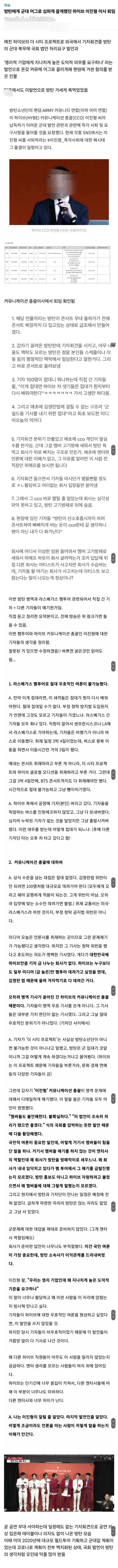 [정보/소식] 이미 방탄소년단 고기방패 세운 전적이 있는 하이브 | 인스티즈