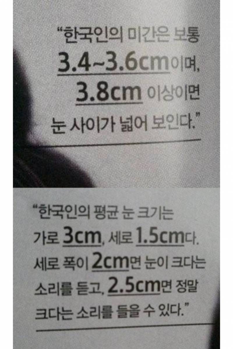 [잡담] 너네 한국 눈 크기 평균 이거 알아? | 인스티즈