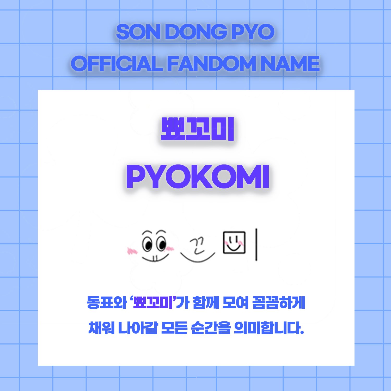 [정보/소식] 손동표 공식 팬덤 명 발표 | SON DONG PYO OFFICIAL FAN NAME ANNOUNCEMENT | 인스티즈