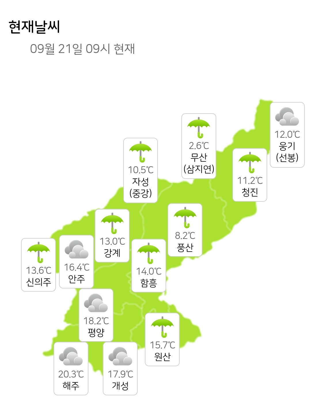 [정보/소식] 현재 북한 개마고원의 날씨 | 인스티즈