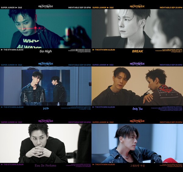 [정보/소식] 슈퍼주니어-D&E 'INEVITABLE' 하이라이트 메들리...컴백 D-2 | 인스티즈