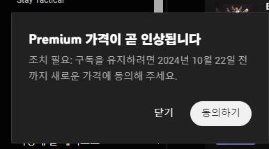 [잡담] 유튭 프리미엄 가격 인상되나봐 | 인스티즈