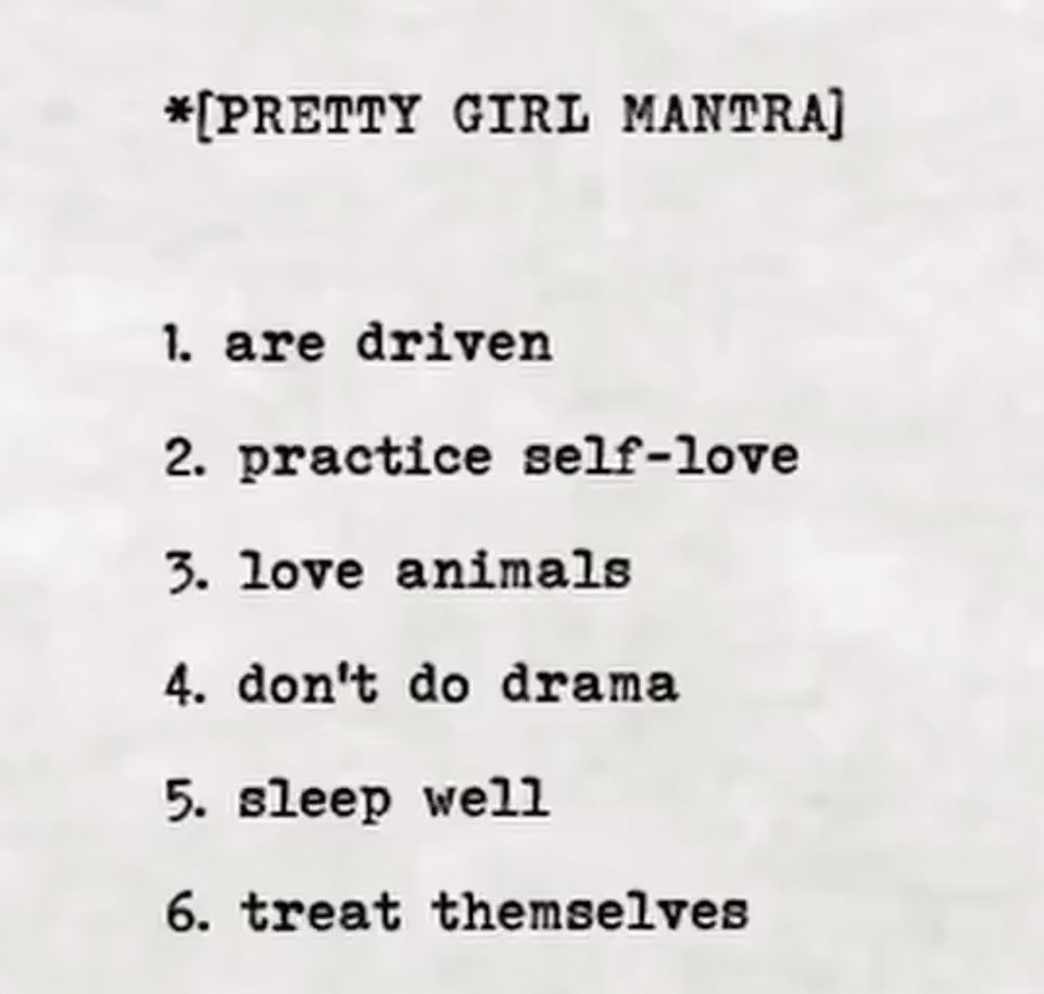 [잡담] 제니 티저 - pretty girl mantra (프리티걸 행동수칙 6가지) | 인스티즈