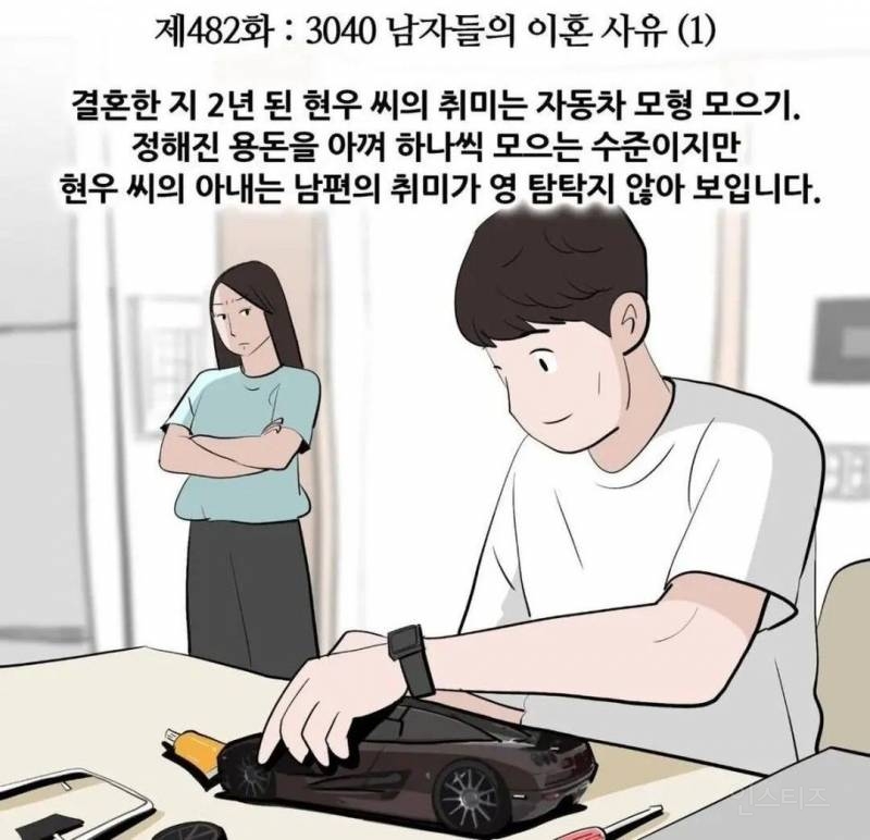 자동차 모형 조립하는게 이혼당한 와이프 | 인스티즈