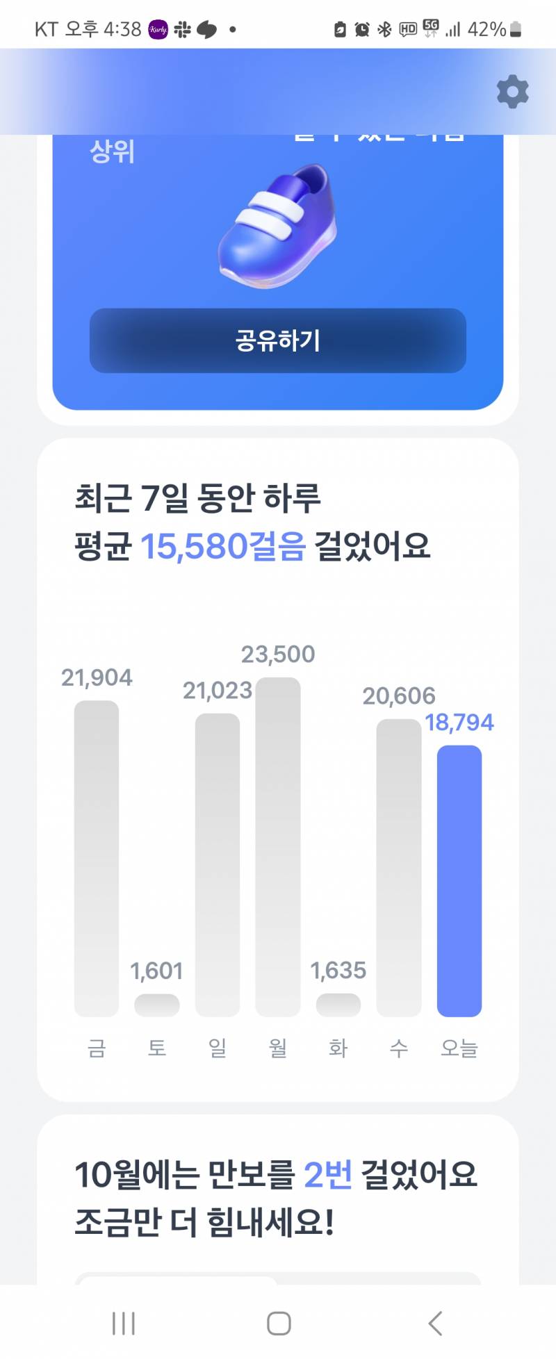 [잡담] 쉬는 날이랑 일하는날 걸음수 차이봨ㅋㅋ | 인스티즈