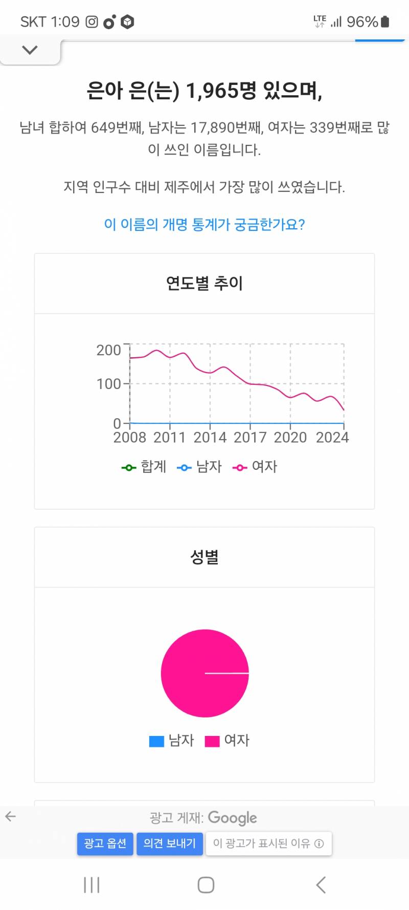 [잡담] '은아'라는 이름 진짜 예쁘지 | 인스티즈