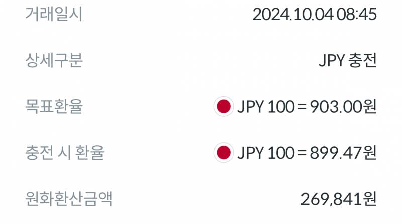 [잡담] 오잉 엔화 902에 자동충전 해놨는데 899에 해줬네 | 인스티즈