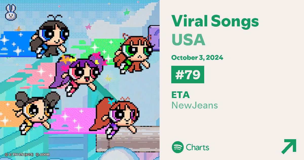 [정보/소식] 뉴진스 eta USA Viral Songs 차트 79위 | 인스티즈