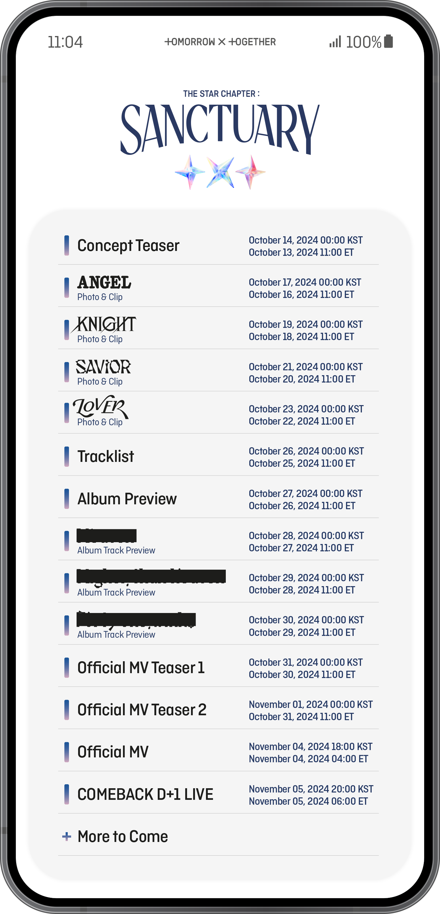 [정보/소식] 투바투 The Star Chapter: SANCTUARY Promotion Scheduler | 인스티즈