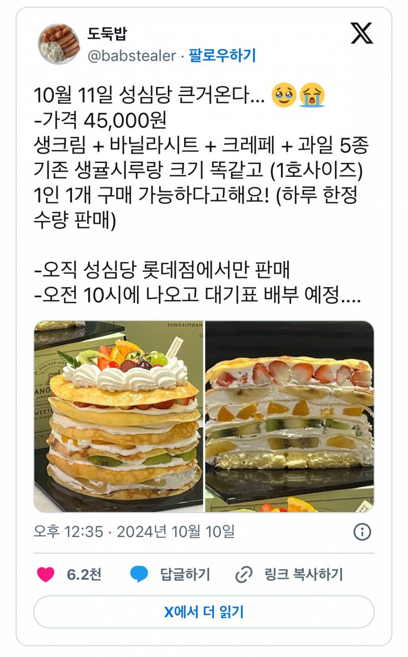 미친거같은 성심당 신규 케이크.JPG | 인스티즈