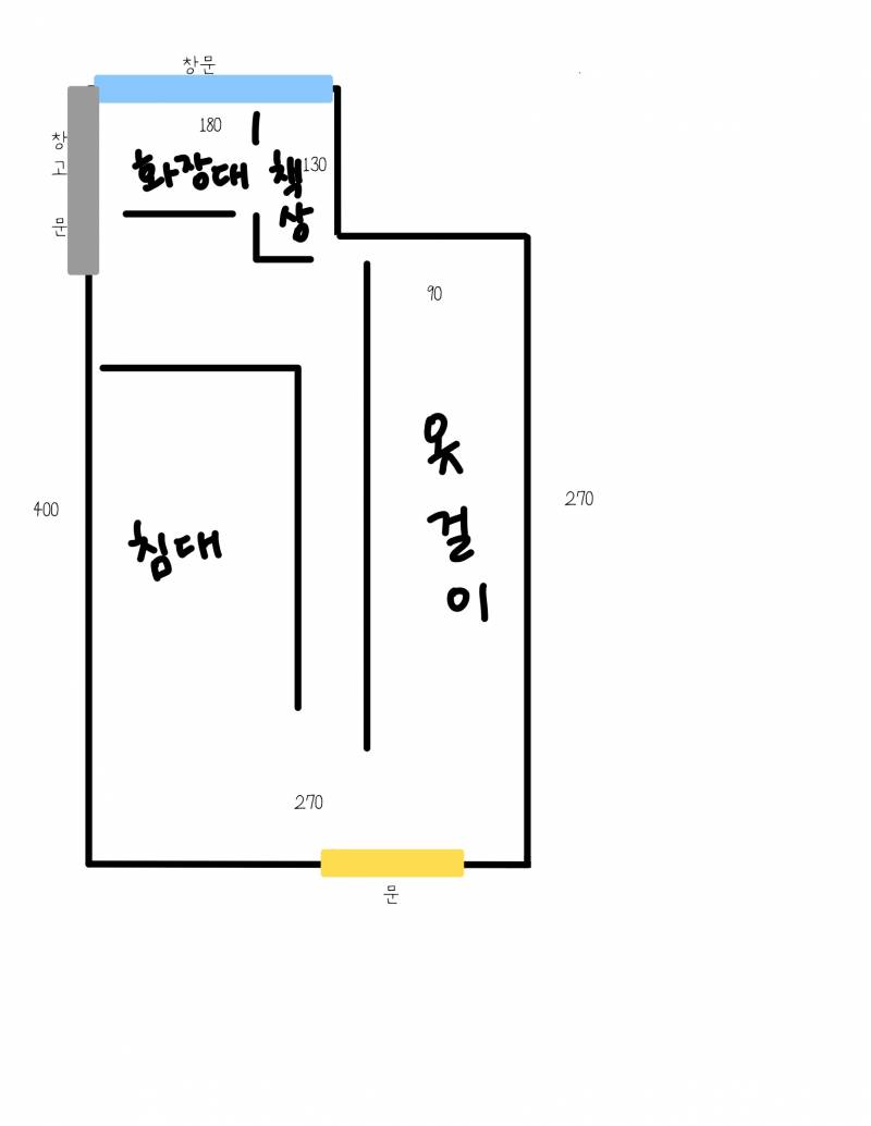 [잡담] 좁은 방 꾸미기 해본 익있니.. 이 방은 이 구조가 최선일까? | 인스티즈