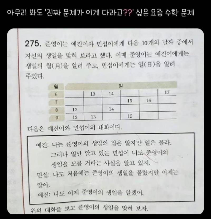 [잡담] 진짜 이게 다냐는 요즘 수학문제.jpg | 인스티즈