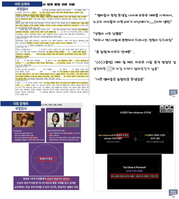 [정보/소식] [종합] 하이브, 국정감사서 미성년 가수 비방 리포트+음반 밀어내기 의혹 '충격' | 인스티즈