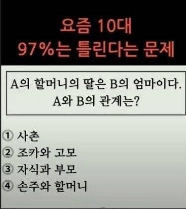 [잡담] 요즘 10대 97%는 틀린다는 문제 | 인스티즈