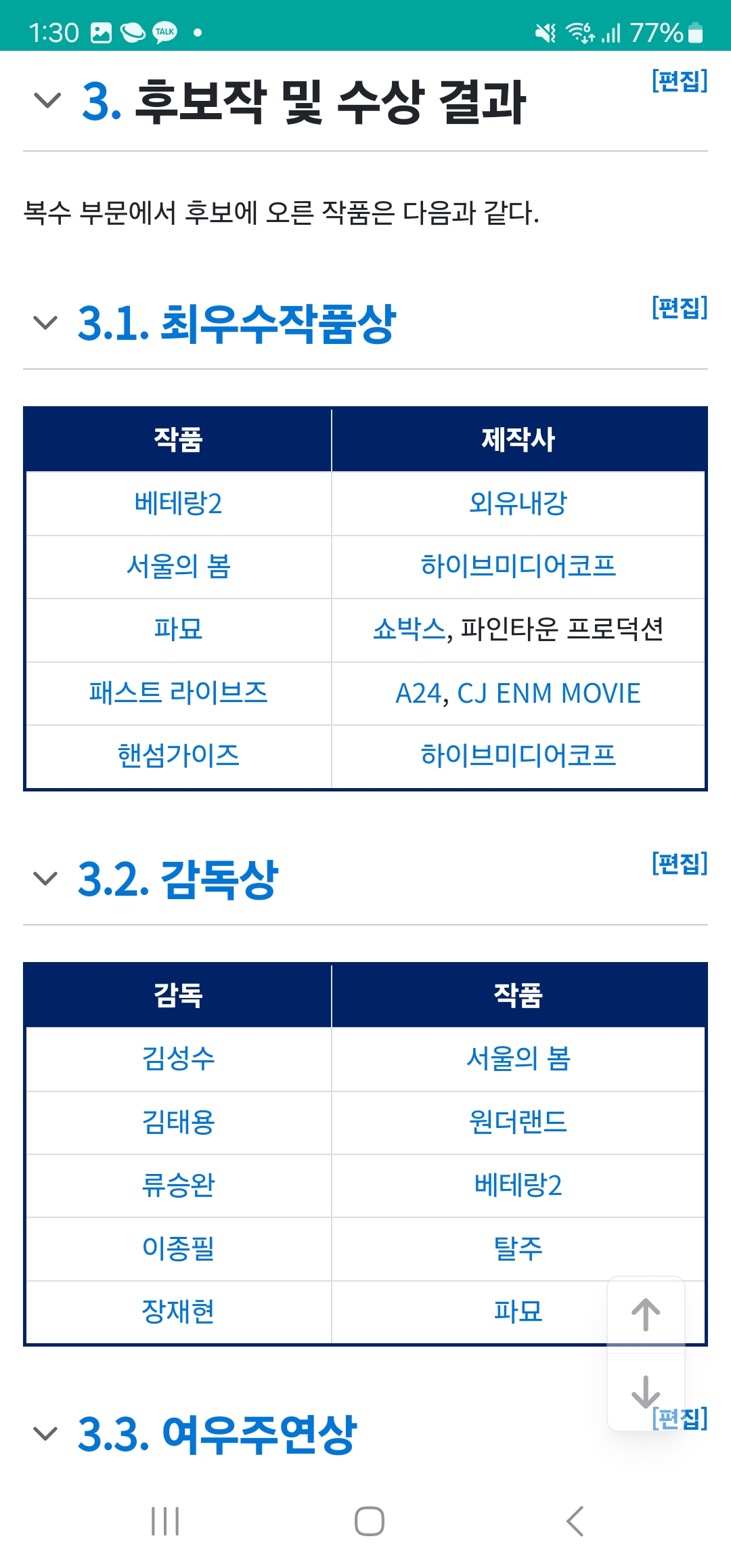 [잡담] 2024 제45회 청룡영화상 후보 | 인스티즈