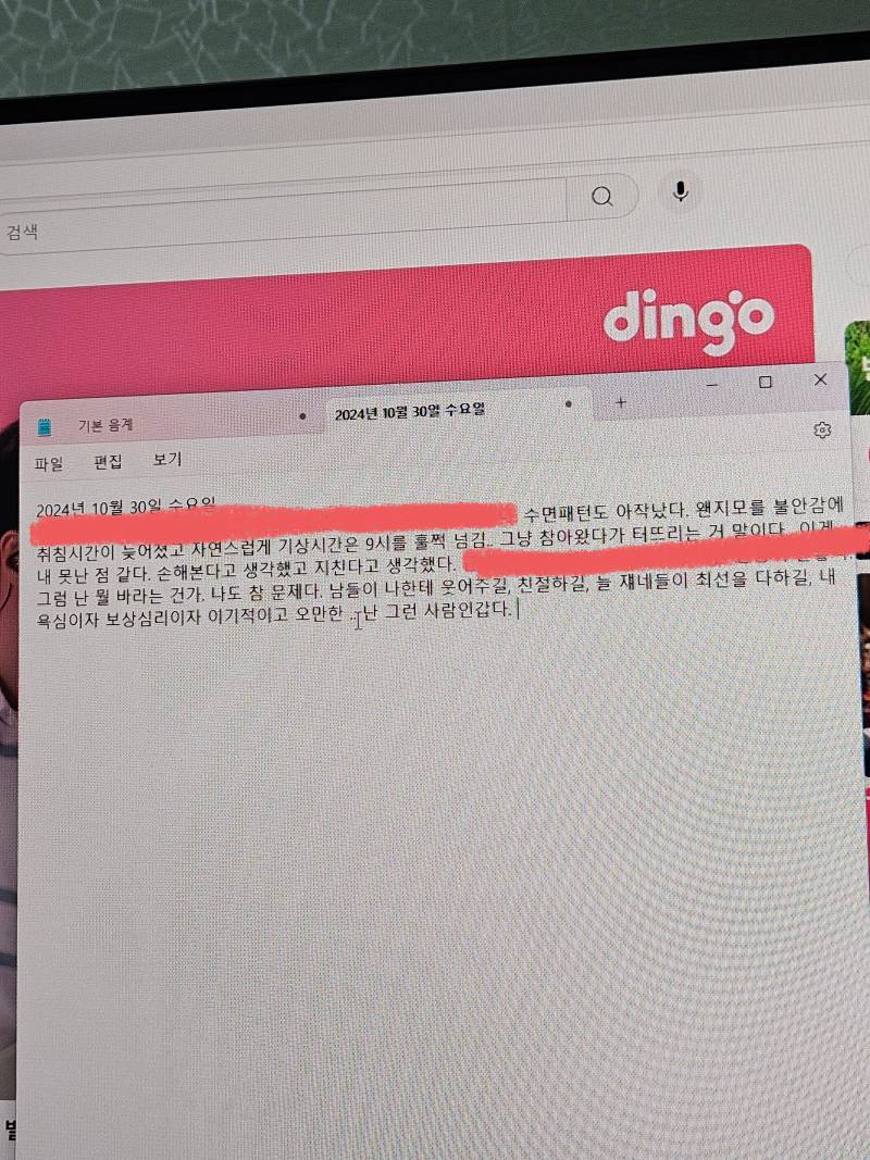 [잡담] 난 일기를 PC에 기록해두지롱 약 4개월만에 다시 쓰는.. 오랜만에 일기 | 인스티즈