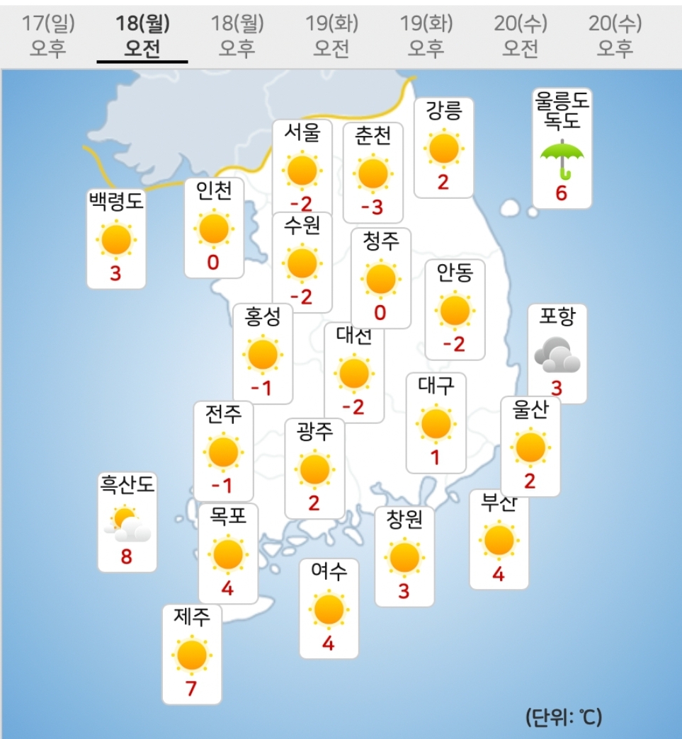 [정보/소식] [속보] 내일 전국 날씨 예보 | 인스티즈