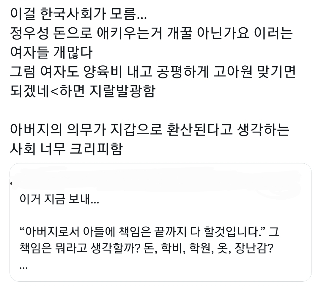 [마플] ㅈㅇㅅ 양육비 준다는데 이렇게까지 욕먹을 일인가 생각했는데 | 인스티즈