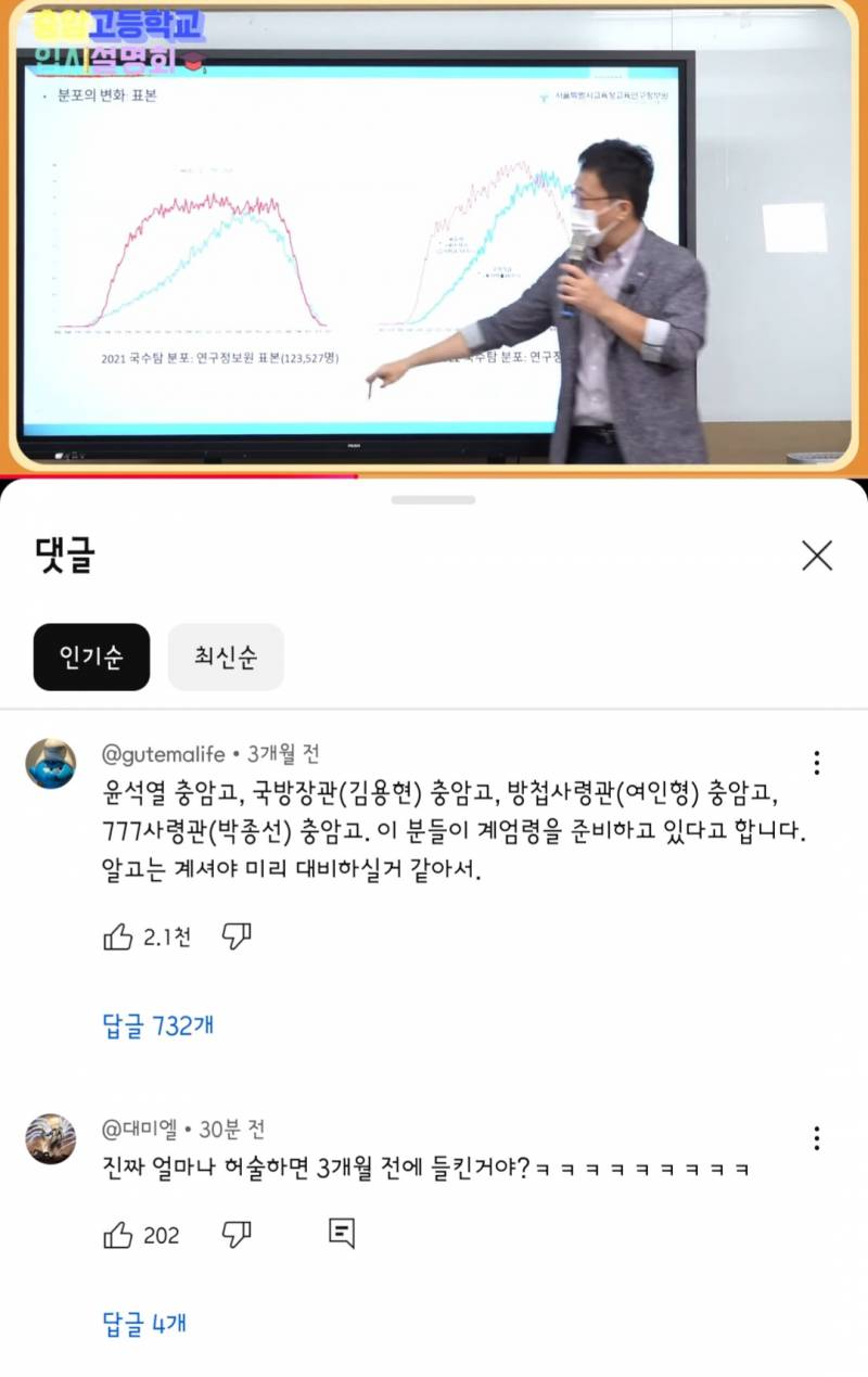 [잡담] 계엄령 예고 댓글 3개월전에 올라옴(수정 아님) | 인스티즈