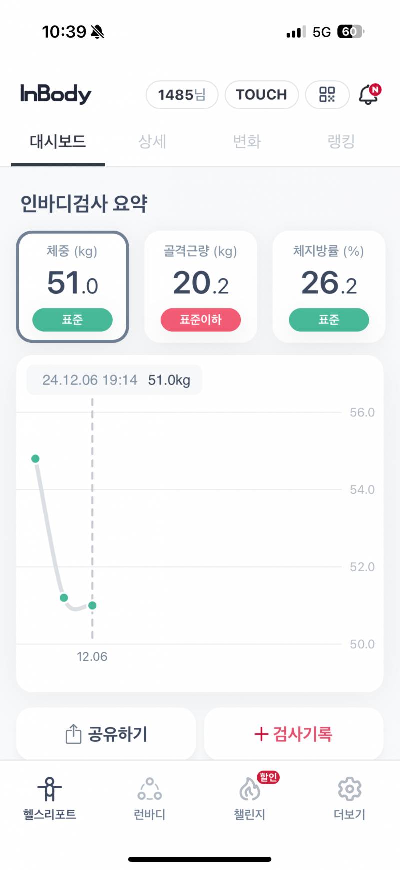 [잡담] 내 인바디 변화볼사람 ㅋㅋㅋㅋ | 인스티즈