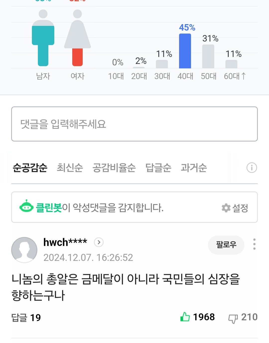 [잡담] 다들 진종오 뉴스 베댓 봤어? | 인스티즈