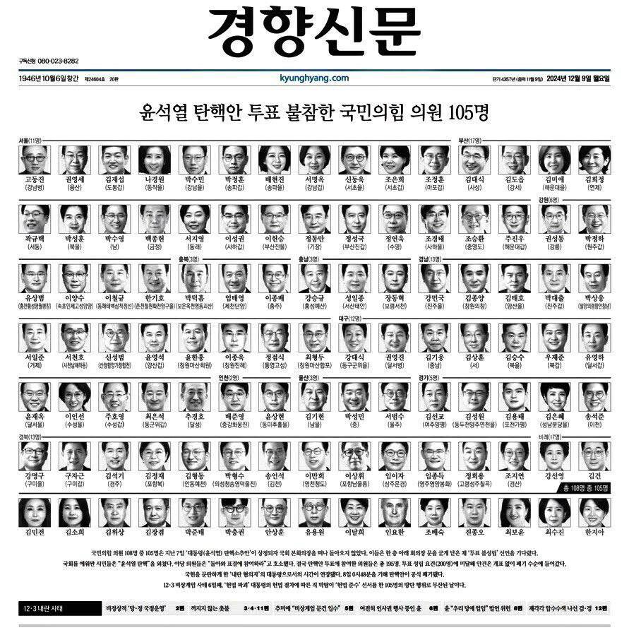 [잡담] 국짐105인 이거 보고 무슨 생각했을까 | 인스티즈