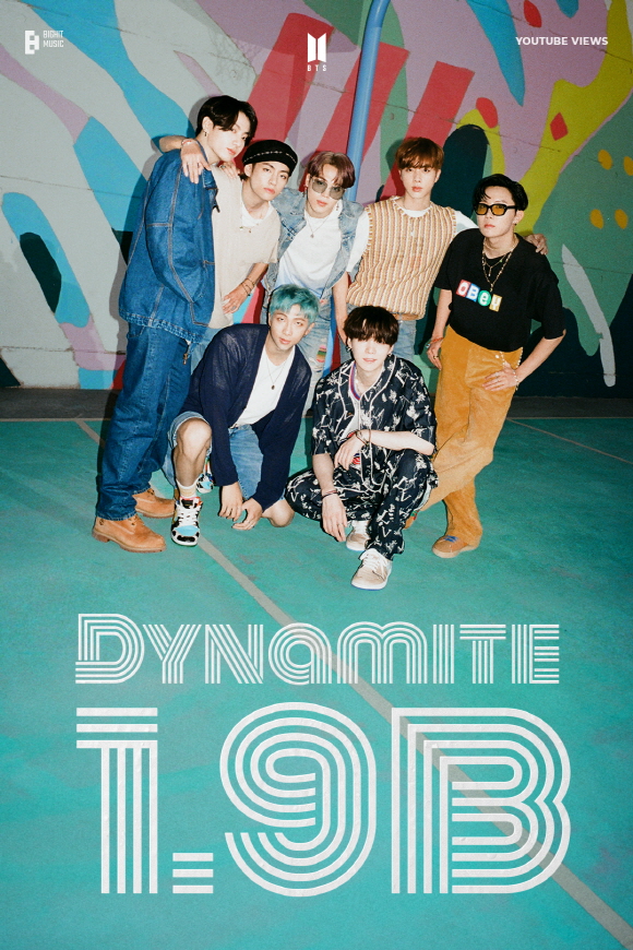 [정보/소식] 방탄소년단, 'Dynamite' MV 19억뷰 돌파…4년 4개월만에 대기록 | 인스티즈