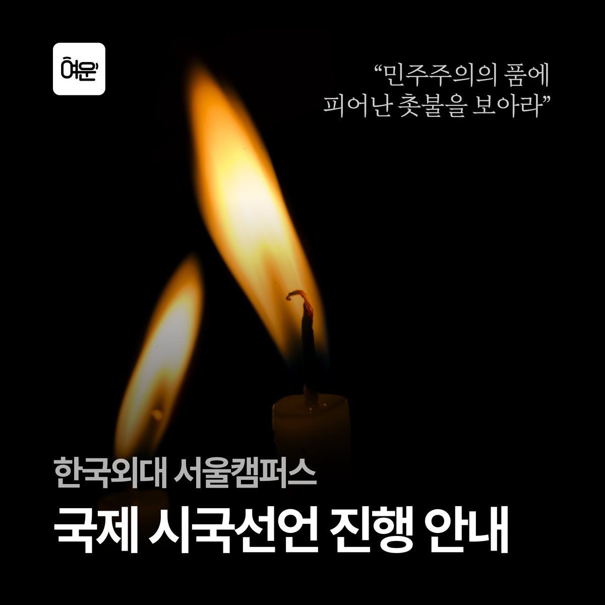 [잡담] 외대에서 17개국어로 시국선언한대 | 인스티즈