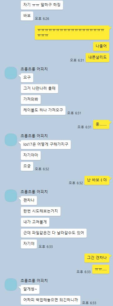 [잡담] 아이폰 업댓 맘대로 건드리다가 벽돌될뻔했는데 애인이 해결해줌...ㅎㅎ | 인스티즈