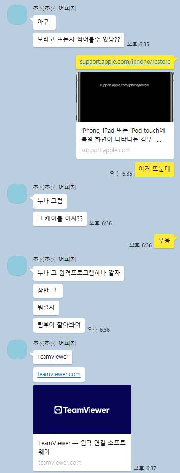 [잡담] 아이폰 업댓 맘대로 건드리다가 벽돌될뻔했는데 애인이 해결해줌...ㅎㅎ | 인스티즈