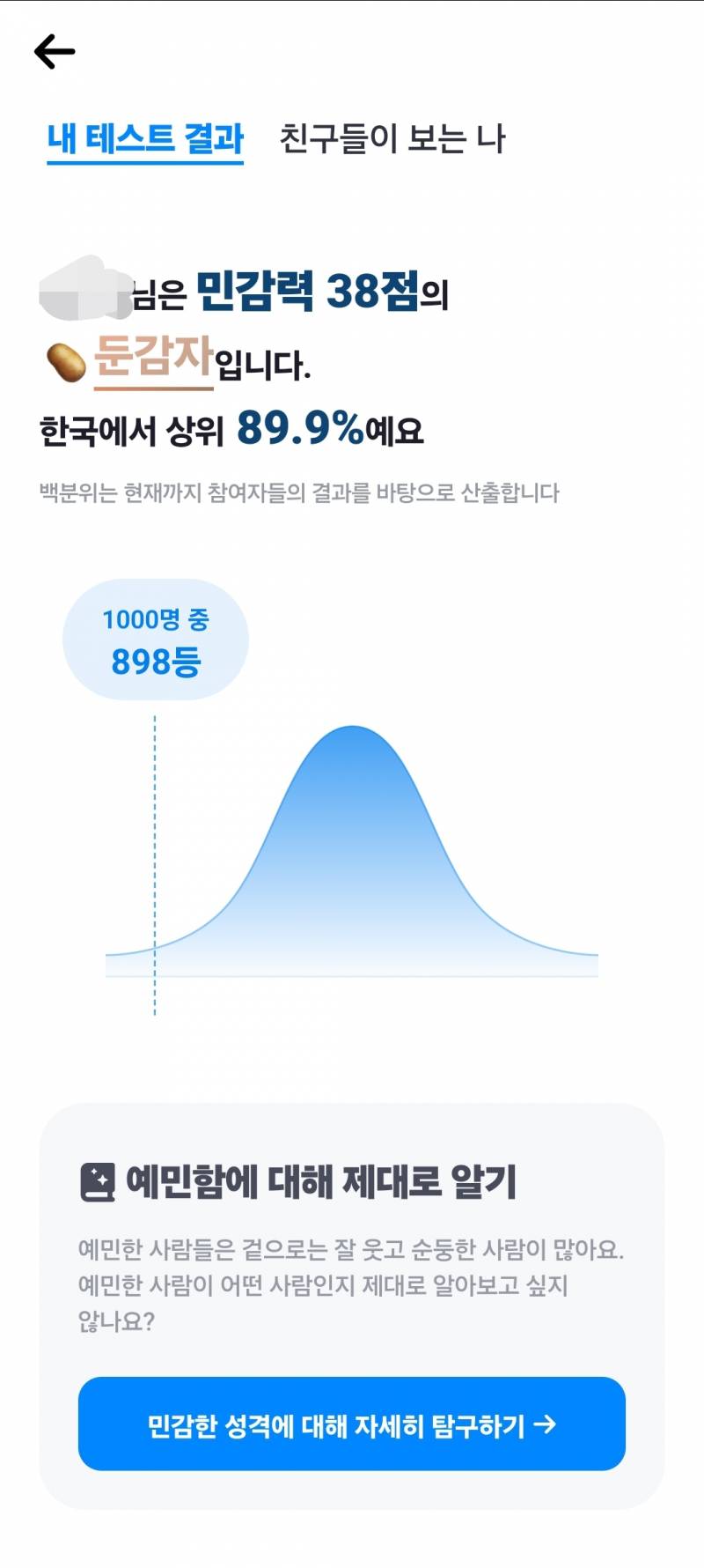 [잡담] 와 나 민감성?예민함 테스트했는데 | 인스티즈