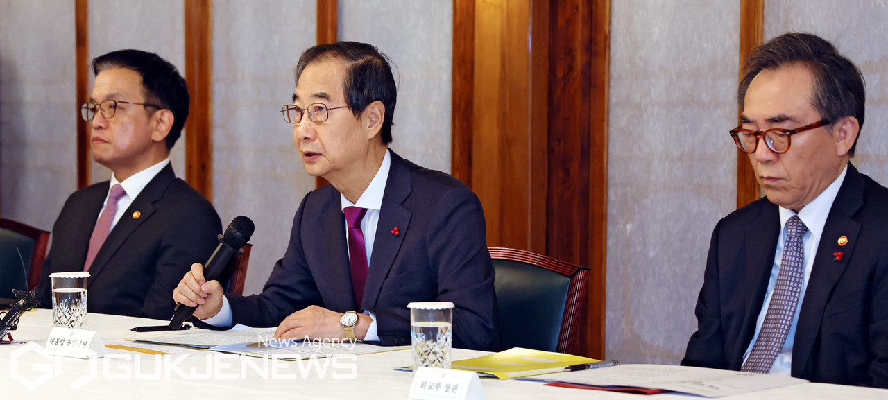 [정보/소식] 고위당정협의회 발언하는 한덕수 대통령 권한대행 국무총리 | 인스티즈