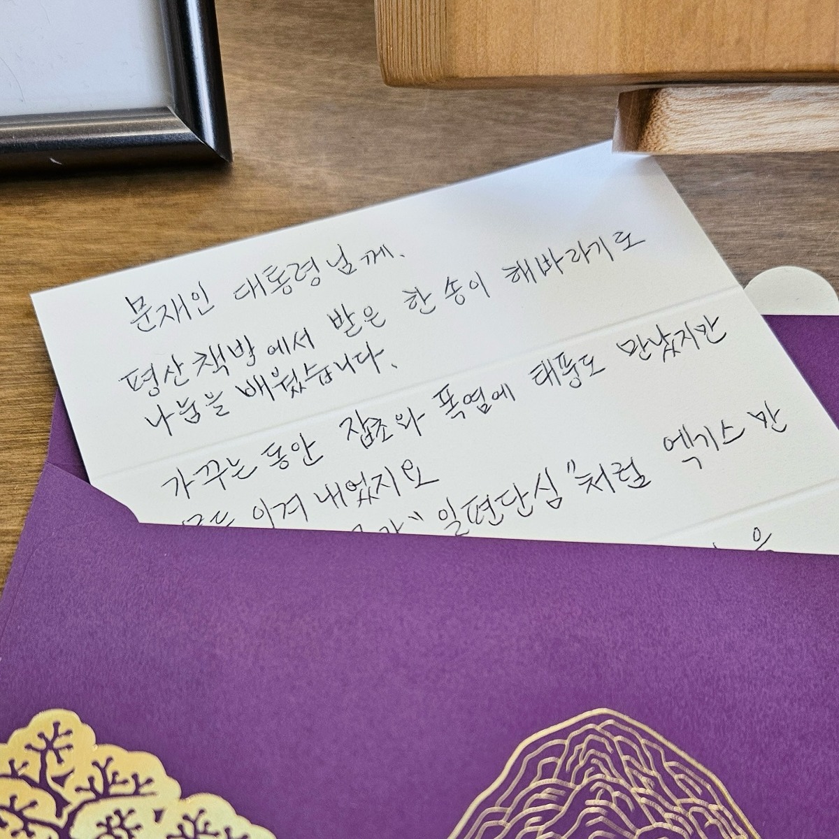 [잡담] 문재인 대통령한테 선물 받은 해바라기 한 송이로 해바라기 기름 만들어오신 부부 | 인스티즈