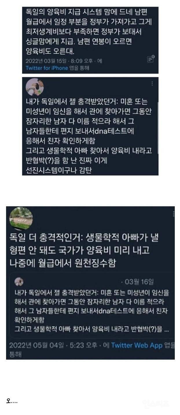 독일이 양육비 지급 하는 방법 | 인스티즈